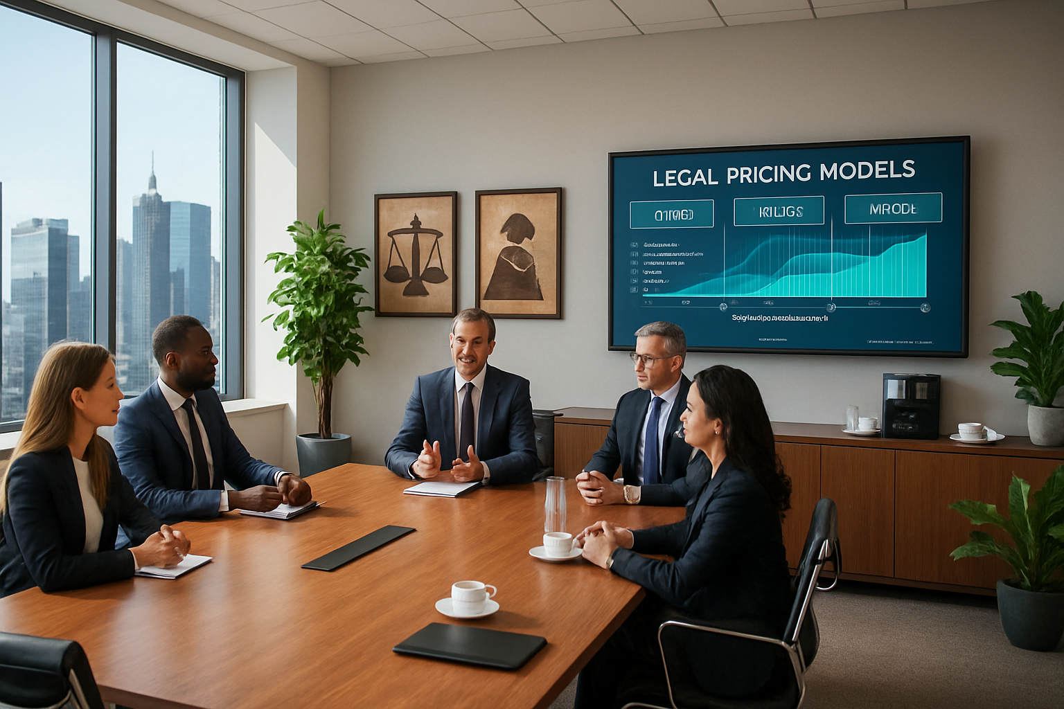 The image features a sleek and modern office space designed for legal professionals The room is filled with natural light filtering through large floo-Dec-05-2025-05-44-35-6234-AM